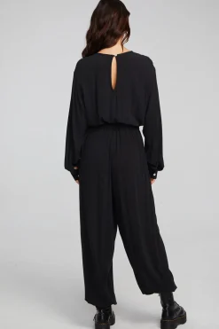 Women Chaser Brand Colette Shadow Black Jumpsuit