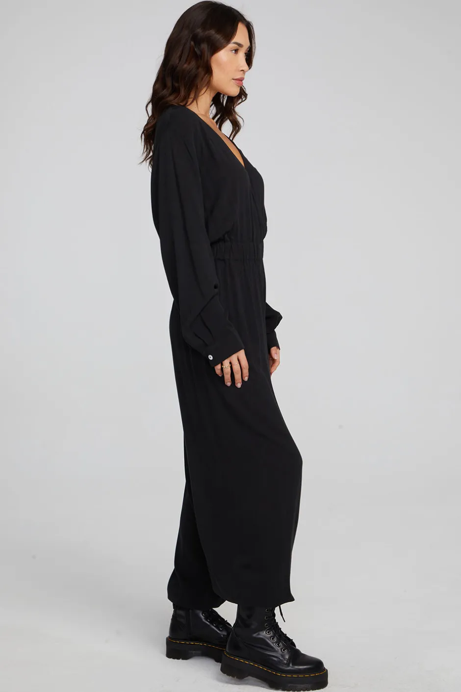 Women Chaser Brand Colette Shadow Black Jumpsuit