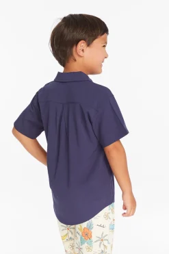 Kids/BOY Chaser Brand Collared Sapphire Blue Button Down Boys Shirt