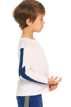 Kids/BOY Chaser Brand Color Blocked Crewneck Bolt Long Sleeve Tee