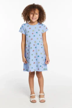 Kids Chaser Brand Colored Stars Girls Dress