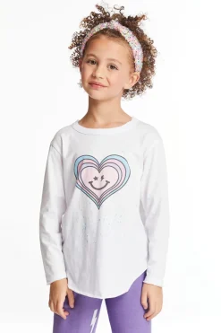 Kids Chaser Brand Colorful Heart Girls Long Sleeve
