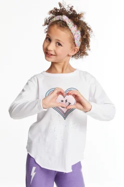 Kids Chaser Brand Colorful Heart Girls Long Sleeve