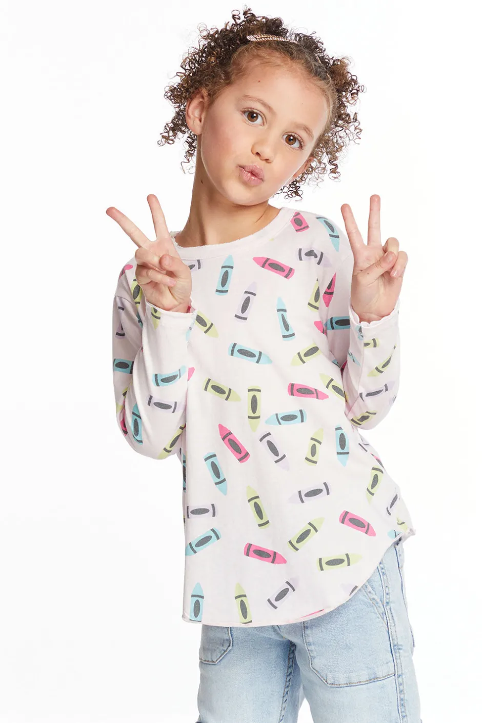 Kids Chaser Brand Coloring Time Girls Long Sleeve