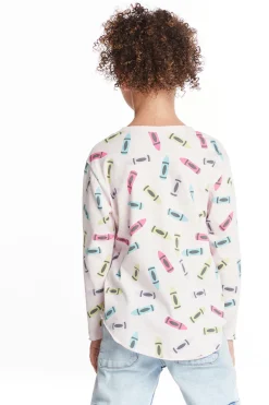 Kids Chaser Brand Coloring Time Girls Long Sleeve