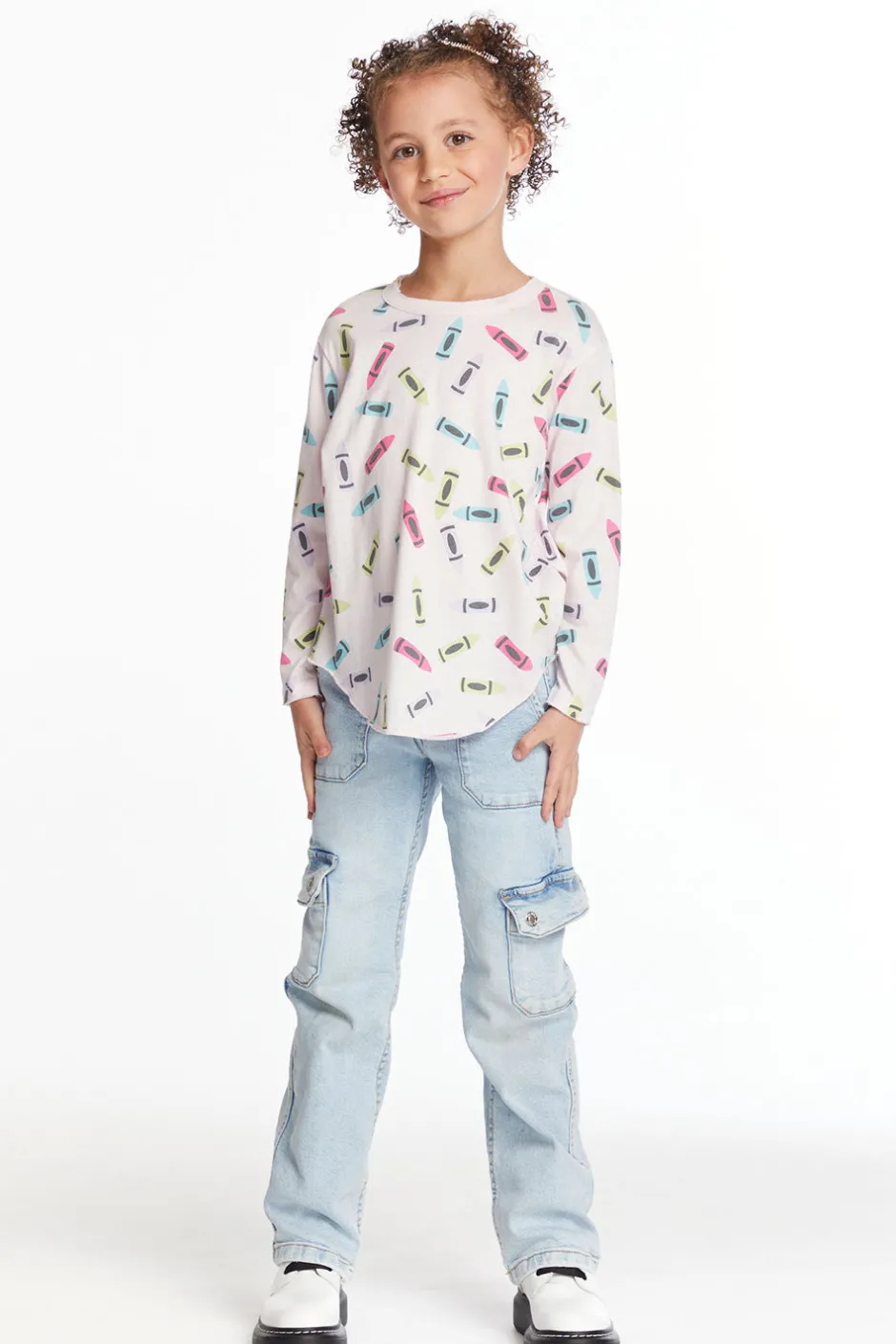Kids Chaser Brand Coloring Time Girls Long Sleeve
