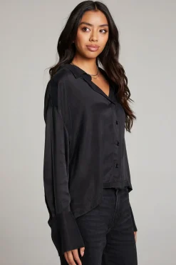 Women Chaser Brand Corall Licorice Button Up