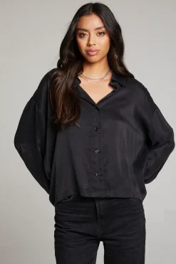 Women Chaser Brand Corall Licorice Button Up