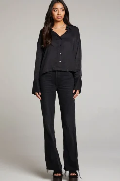Women Chaser Brand Corall Licorice Button Up