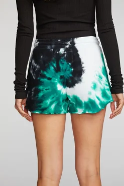Women Chaser Brand Cotton Fleece Shorts With Shoestring Tie