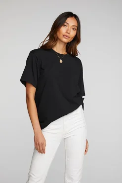 Women Chaser Brand Cotton Jersey Short Sleeve Crewneck Tee