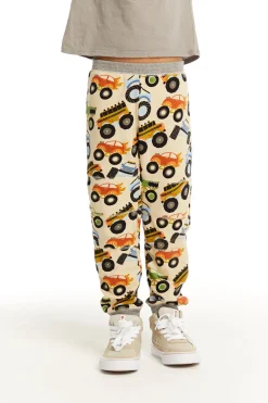Kids/BOY Chaser Brand Cozy Knit Monster Truck Pant With Seamed Panels