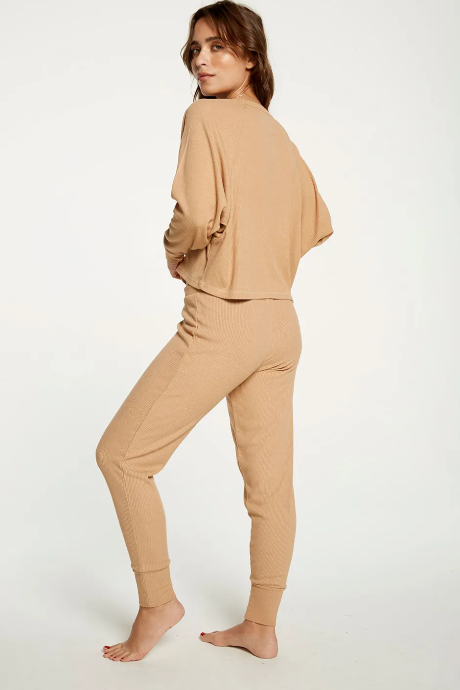 Women Chaser Brand Cozy Rib Slouchy Lounge Pant