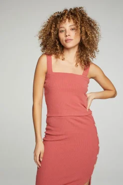 Women Chaser Brand Cropped Cami Sweater Tank