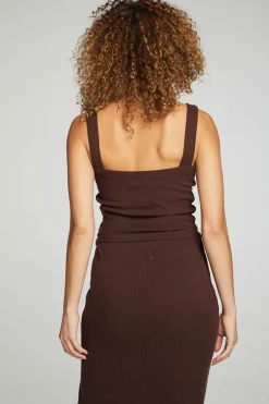 Women Chaser Brand Cropped Cami Sweater Tank