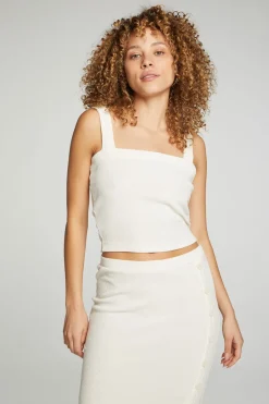 Women Chaser Brand Cropped Cami Sweater Tank