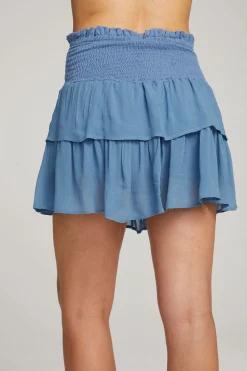 Women Chaser Brand Cruz Vintage Blue Mini Skirt