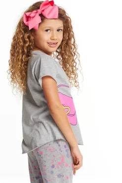Kids Chaser Brand Cute Purse Girls Crew Neck Tee