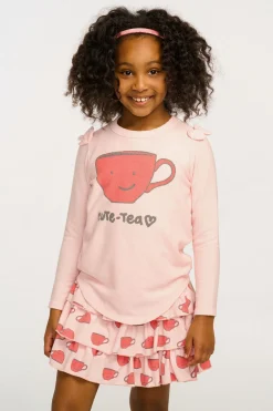 Kids Chaser Brand Cute Tea Long Sleeve Tee