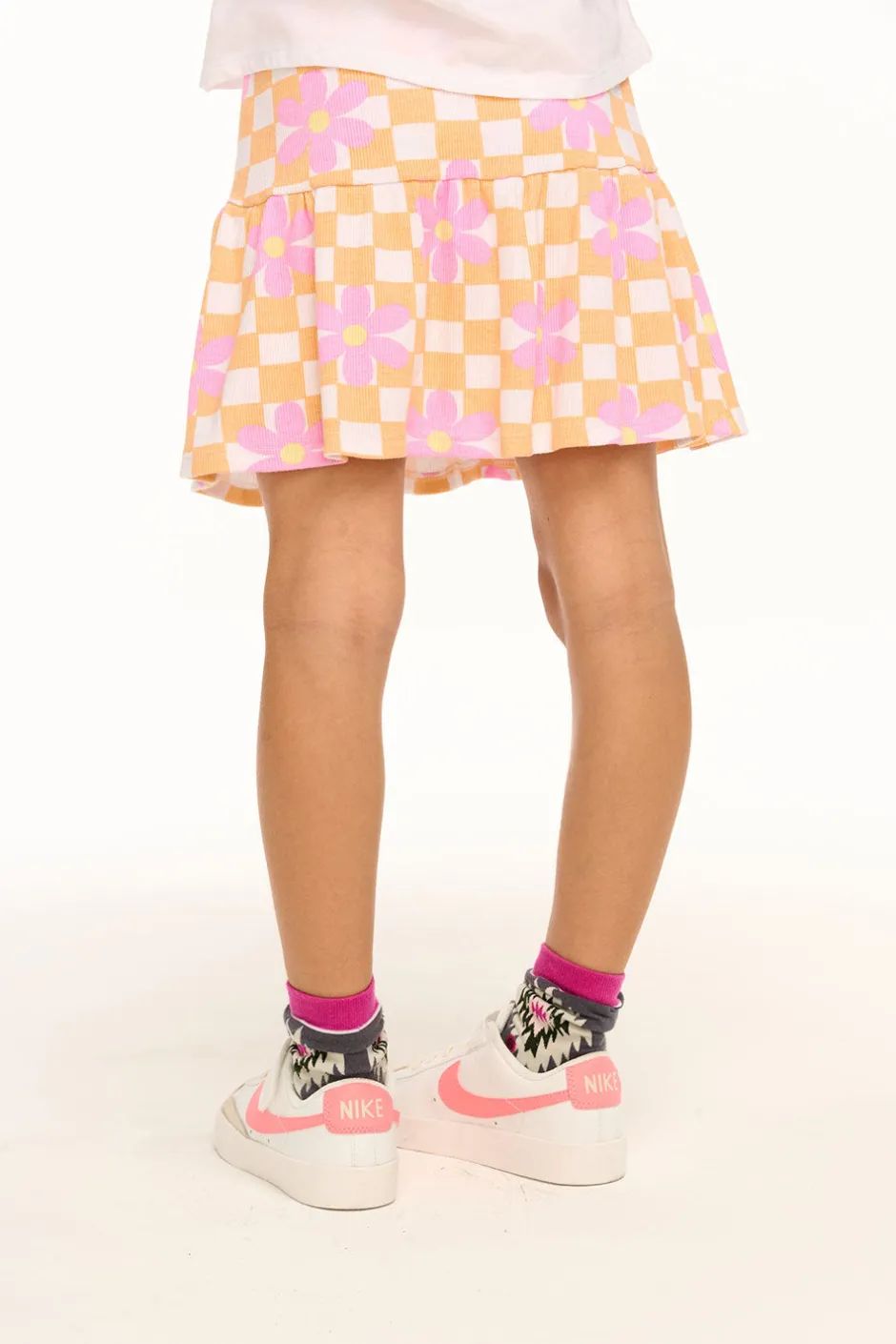 Kids Chaser Brand Daisy Check Skirt