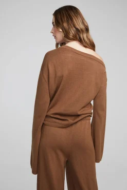 Women Chaser Brand Dani Deep Taupe Long Sleeve