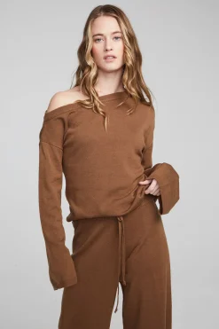Women Chaser Brand Dani Deep Taupe Long Sleeve