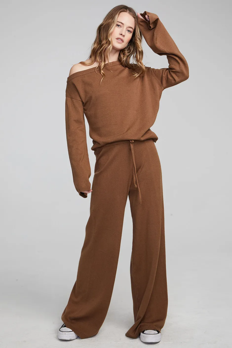 Women Chaser Brand Dani Deep Taupe Long Sleeve