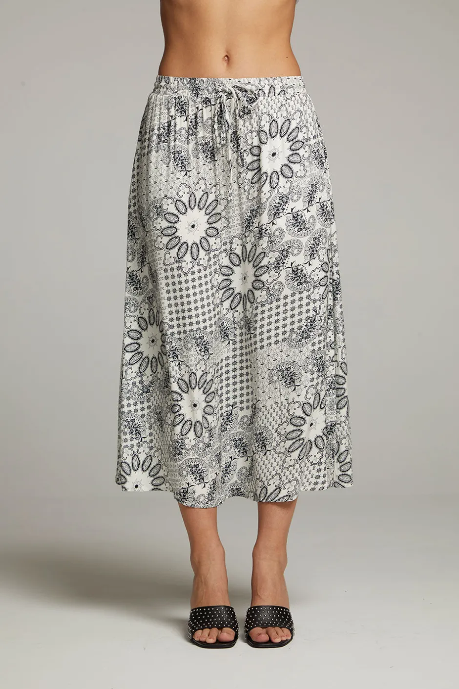 Women Chaser Brand Darby Paisley Bandana Midi Skirt