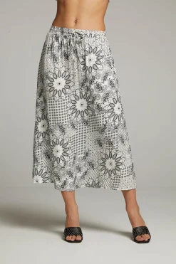 Women Chaser Brand Darby Paisley Bandana Midi Skirt
