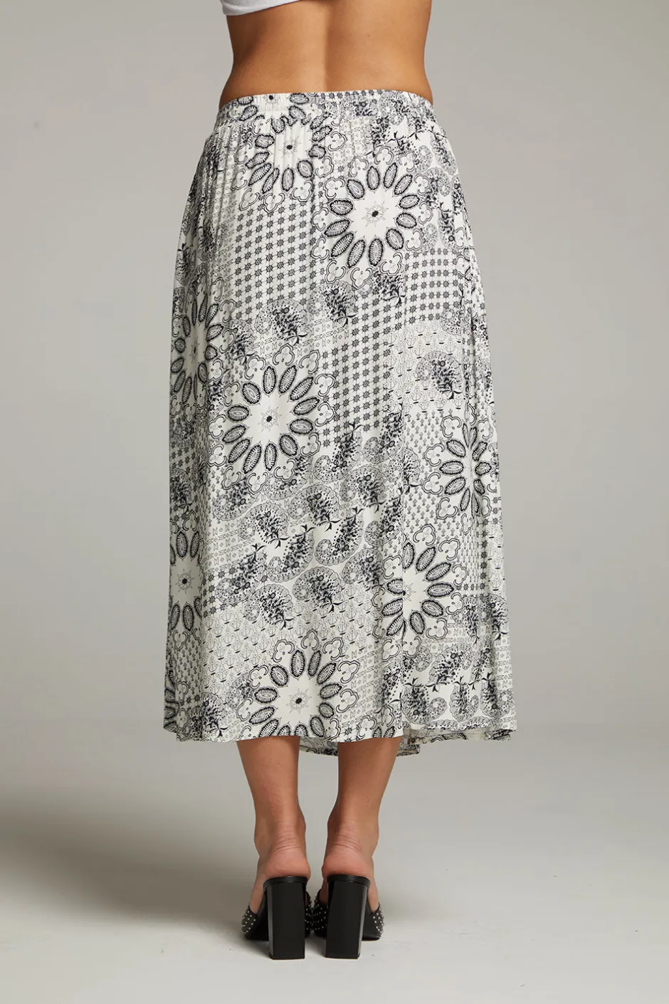 Women Chaser Brand Darby Paisley Bandana Midi Skirt