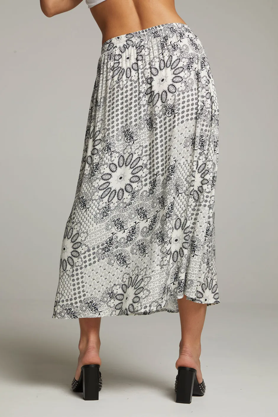Women Chaser Brand Darby Paisley Bandana Midi Skirt