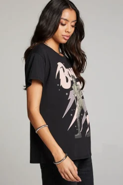 Women Chaser Brand David Bowie Bolts Tee