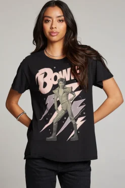 Women Chaser Brand David Bowie Bolts Tee