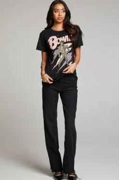 Women Chaser Brand David Bowie Bolts Tee