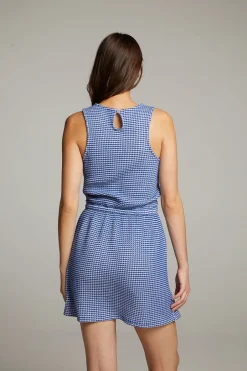Women Chaser Brand Delray Cobalt Blue Mini Dress