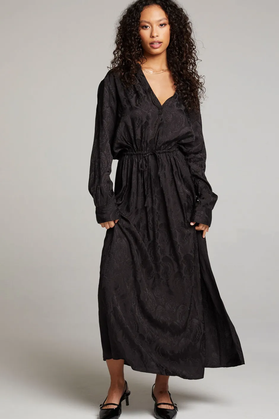 Women Chaser Brand Denverr Licorice Maxi Dress