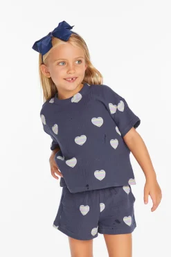 Kids Chaser Brand Devin Beach Hearts Girls Tee