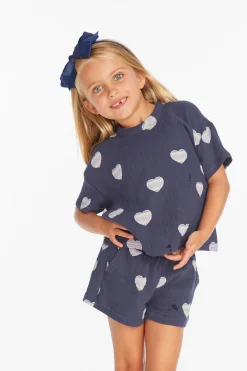 Kids Chaser Brand Devin Beach Hearts Girls Tee