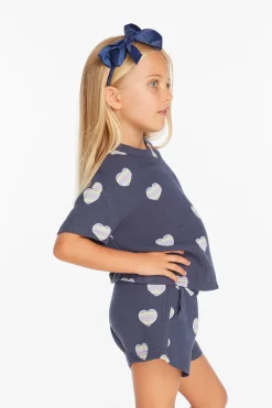 Kids Chaser Brand Devin Beach Hearts Girls Tee