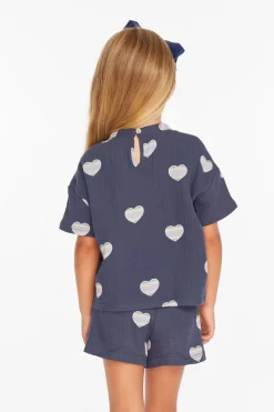 Kids Chaser Brand Devin Beach Hearts Girls Tee
