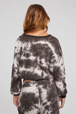 Women Chaser Brand Diamond Rock Cropped Pullover