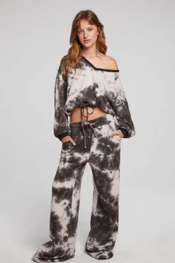 Women Chaser Brand Diamond Rock Cropped Pullover
