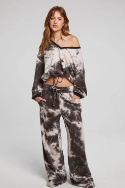 Women Chaser Brand Diamond Rock Cropped Pullover