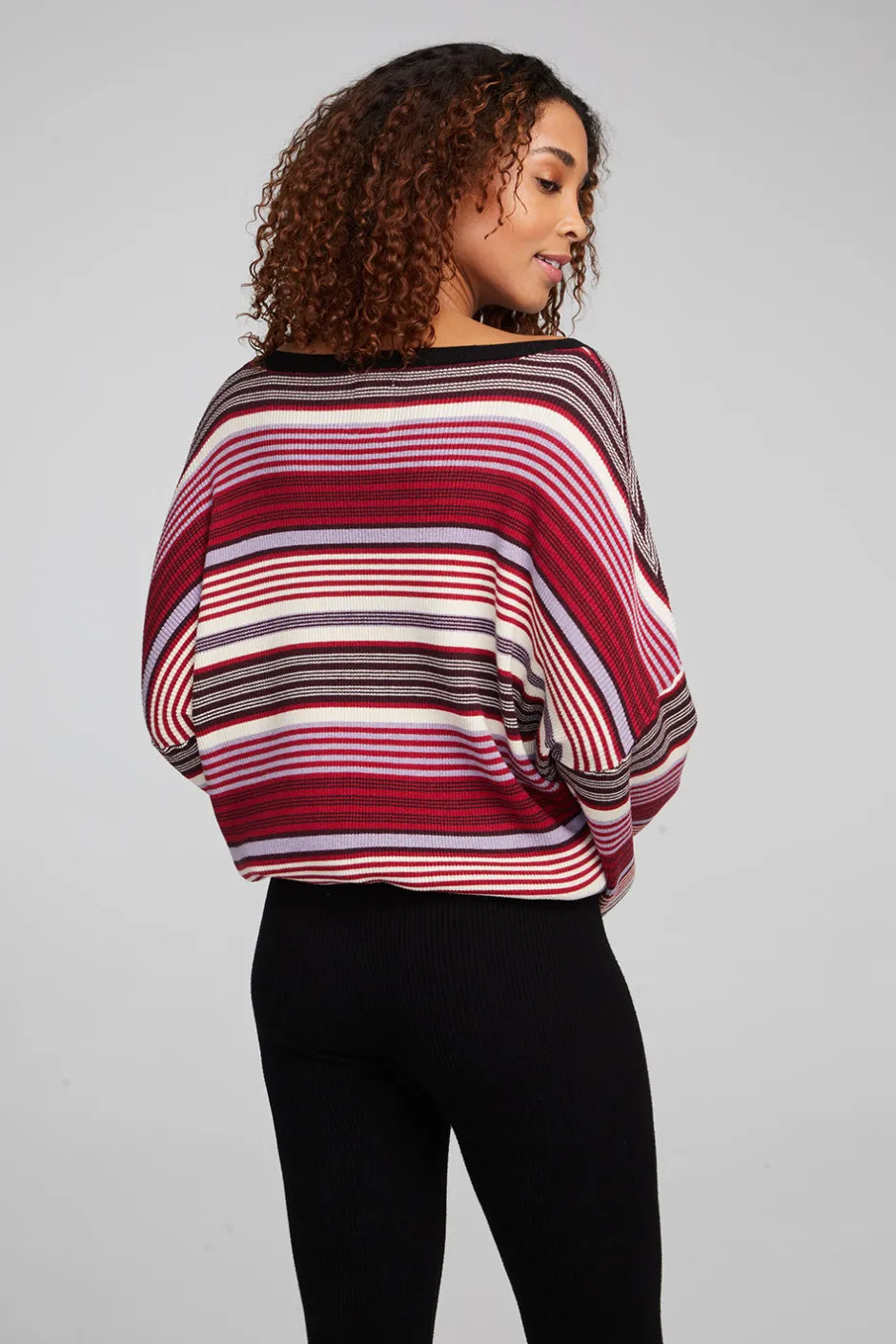 Women Chaser Brand Diamond Roxy Stripe Long Sleeve