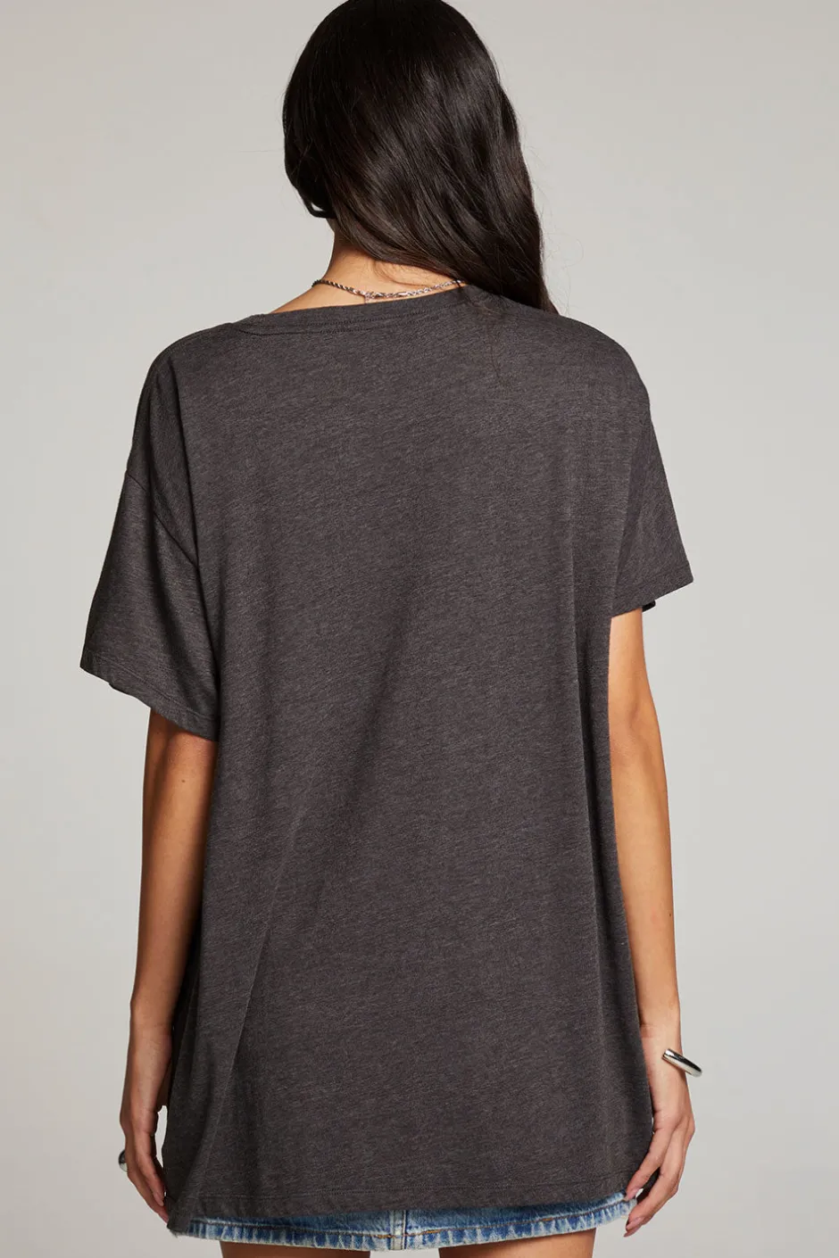 Women Chaser Brand Diamond Skull Tee