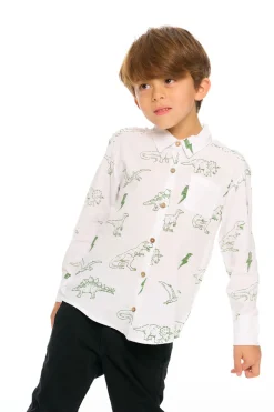 Kids/BOY Chaser Brand Dino Button Down
