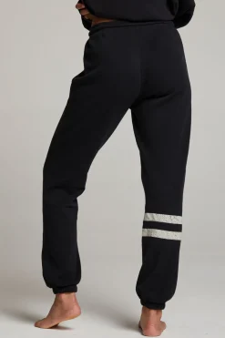 Women Chaser Brand Distressed Bolt Sweatpant