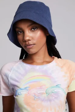 Women Chaser Brand Dogtown Navy Blue Baby Bucket Hat