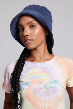 Women Chaser Brand Dogtown Navy Blue Baby Bucket Hat