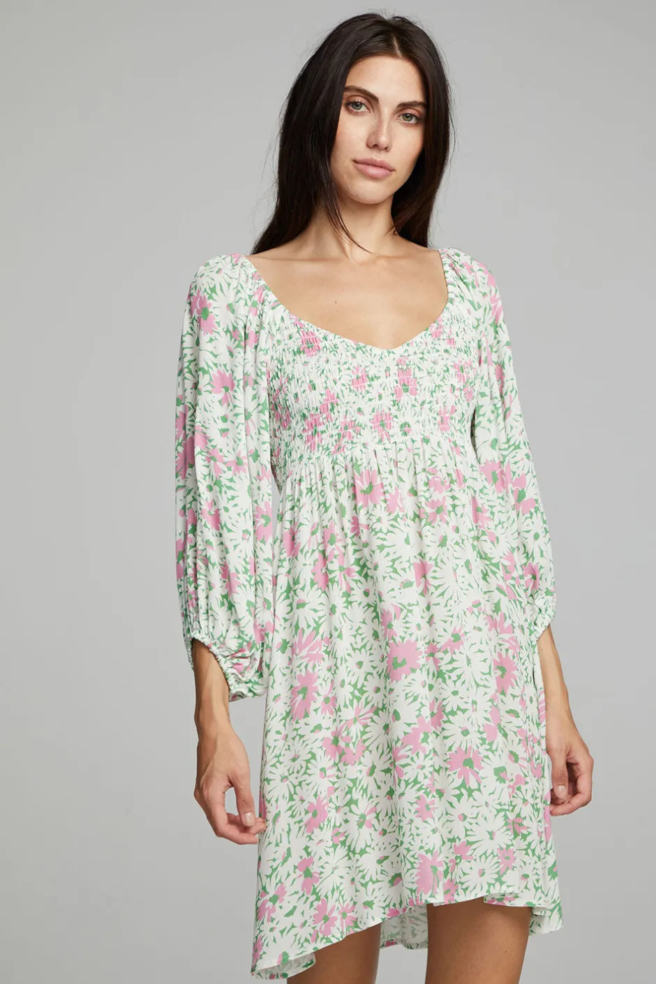 Women Chaser Brand Dolce Mini Dress - Daisy Floral Print